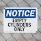 Signmission Empty Cylinders Only, 14 in W x Rectangle, Plastic OS-2PACK-NS-P-1014-L-12021 - alternate 6